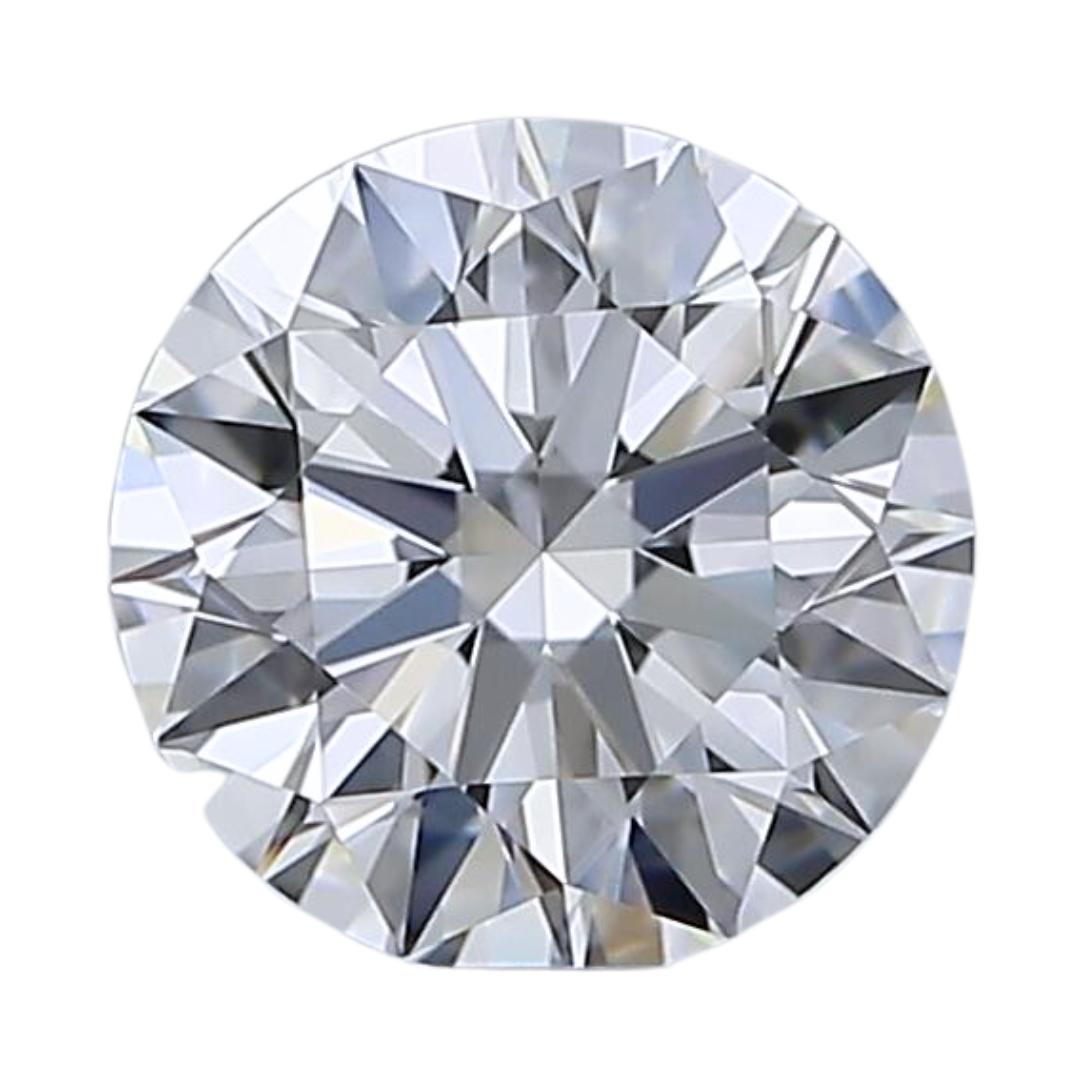 Brilliant 1.12ct Ideal Cut Round Natural Diamond - GIA Certified  For Sale 2