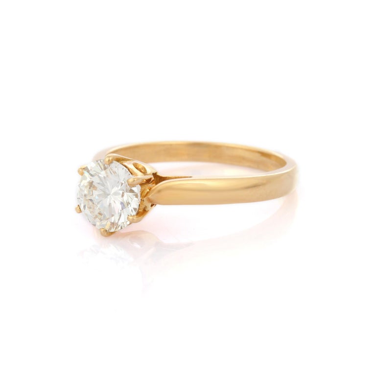 0.20Ct Round Brilliant Diamond Solitaire Engagement Ring In 9ct White Gold
