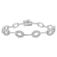Brilliant 1.2ct Natural Diamond Bracelet in 18K White Gold