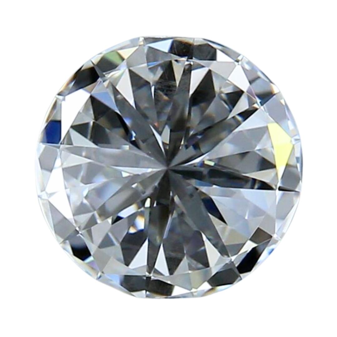 Brilliant 1.30ct Triple Excellent Ideal Cut Round-Shaped Diamond - IGI Certified For Sale 1