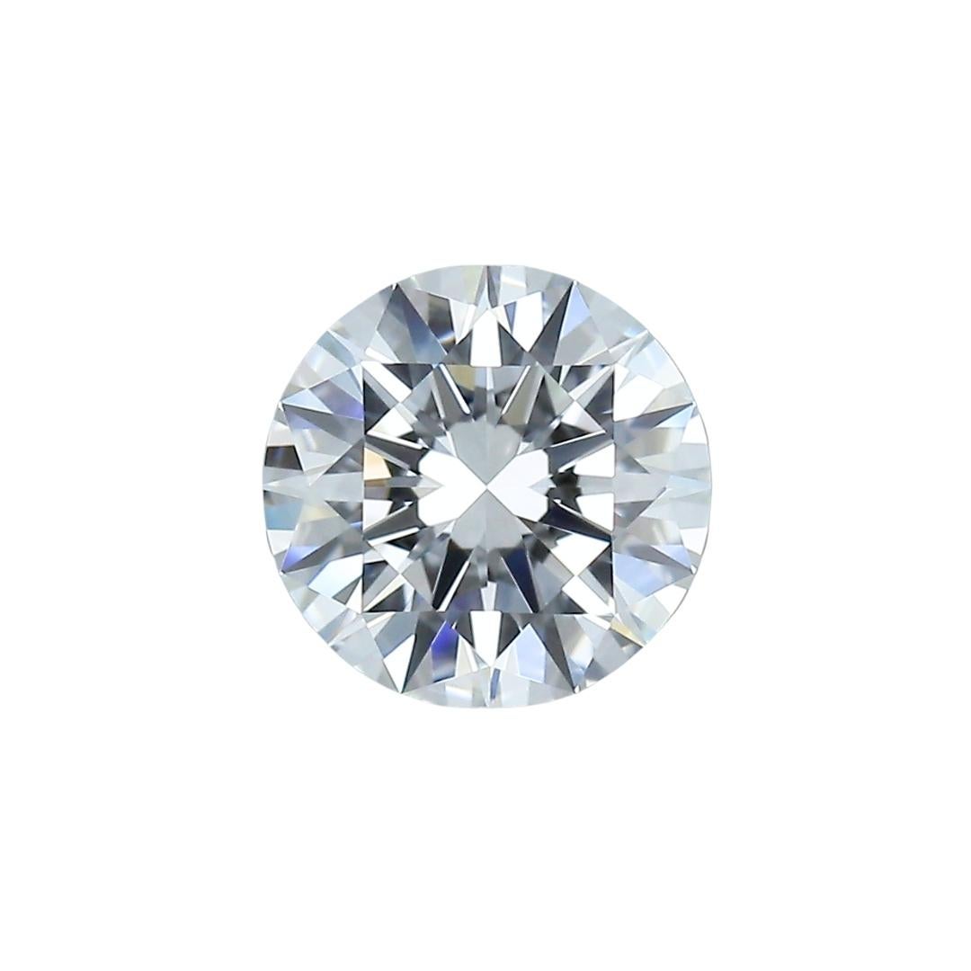 Brilliant 1.30ct Triple Excellent Ideal Cut Round-Shaped Diamond - IGI Certified For Sale 4