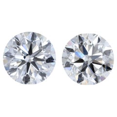 Brilliant 1.41ct Pair of Round-Shaped Diamonds - GIA Certified
