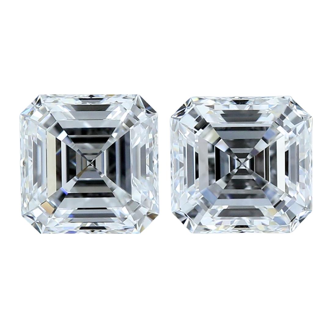 Brilliant 1.42ct Ideal Cut Pair of Diamonds - GIA Certified  For Sale 3