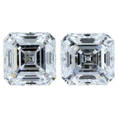 Paire de diamants taille idéale de 1,42 carat, certifiés GIA 