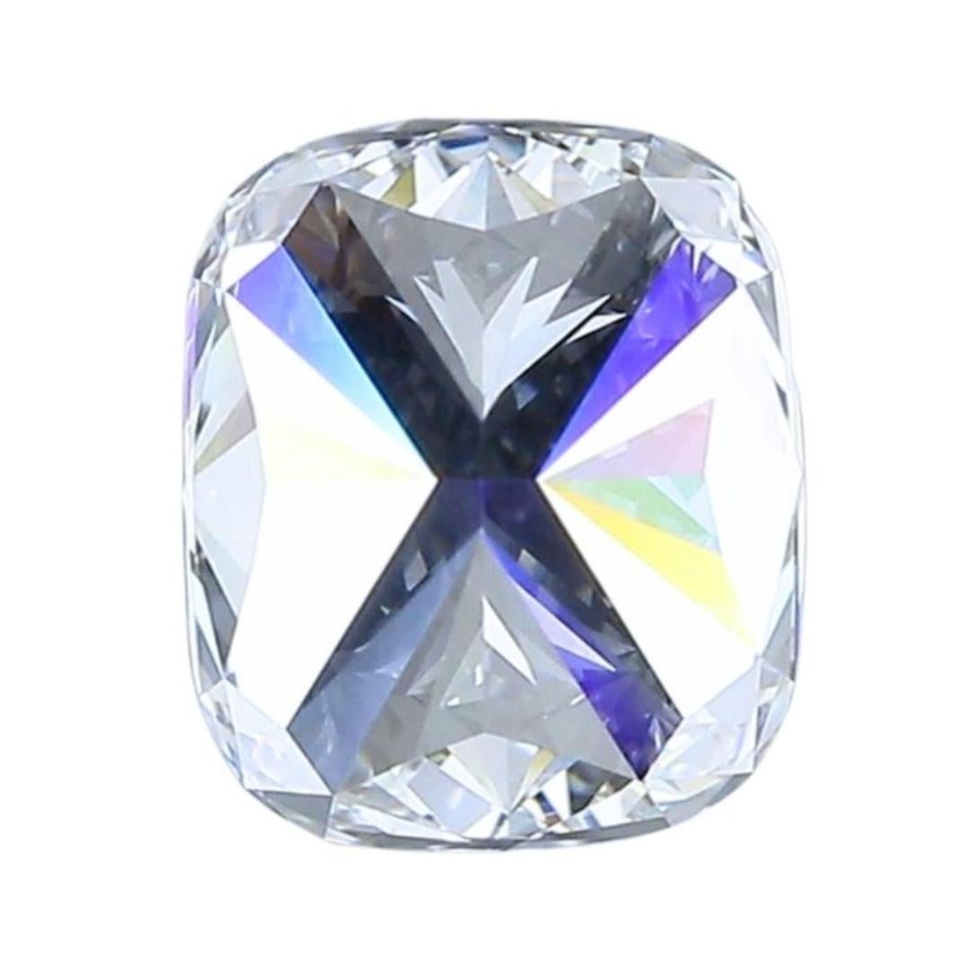 Brilliant 1.50ct Double Excellent Ideal Cut Cushion-Shaped Diamond For Sale 1