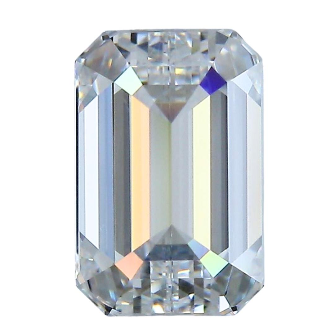 Women's Brilliant 1.51ct Ideal Cut Emerald-Cut Diamond - GIA Certified For Sale