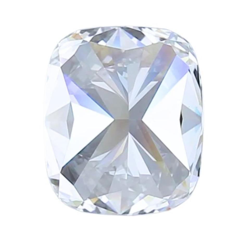 Brillant 1.52ct Doppelt exzellenter Idealschliff kissenförmiger Diamant Damen im Angebot