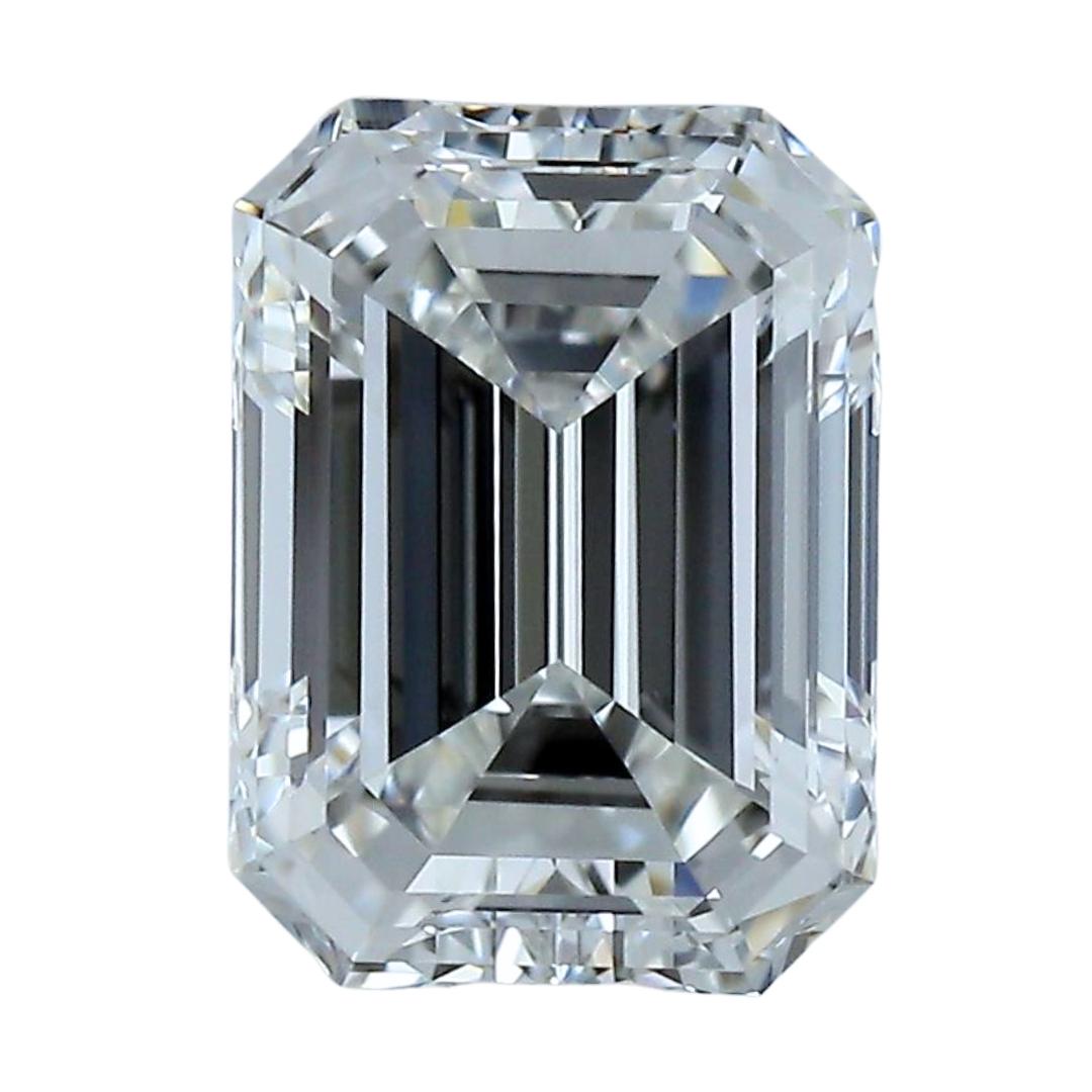 Brilliant 1.60ct Ideal Cut Emerald Cut Diamond - GIA Certified 3