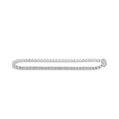 Brilliant 1.62ct Natural Diamond Modern Infinity Link Bracelet in 18K White Gold