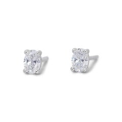 Ohrstecker mit Brillanten aus 18 Karat Weißgold mit natürlichen Diamanten mit 1,41 Karat - GIA-zertifiziert