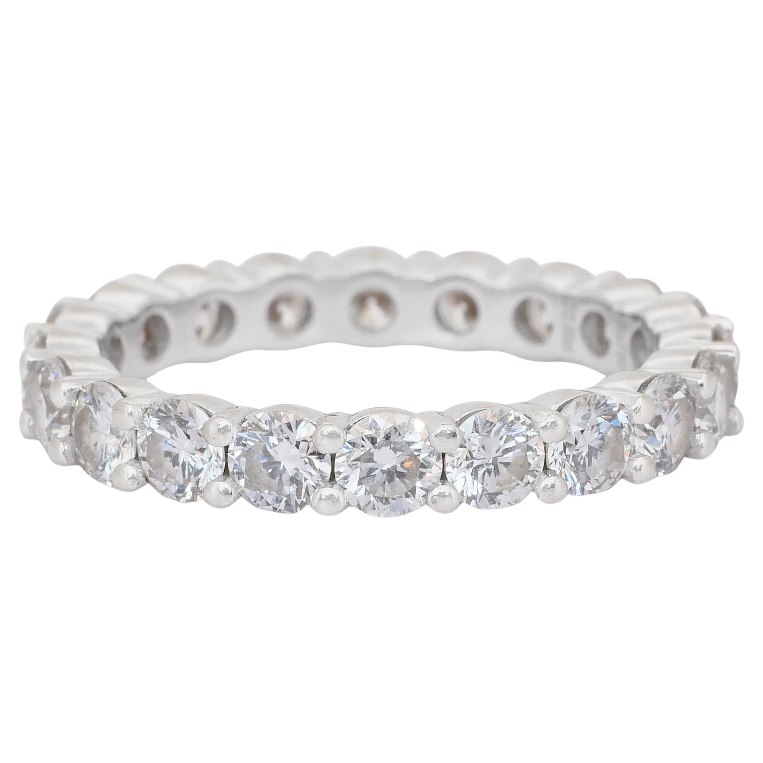 Bague en or blanc 18k sertie de diamants Brilliante 2.32ct - Certifiée IGI