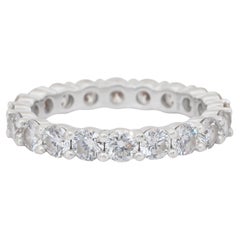 Bague en or blanc 18k sertie de diamants Brilliante 2.32ct - Certifiée IGI