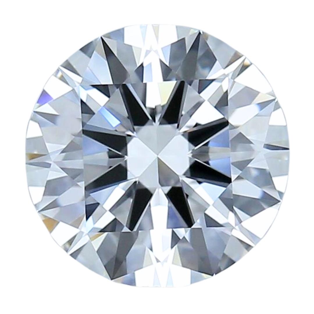 Brilliante 3,02ct Ideal Cut Round Diamond - Certifié GIA en vente 2