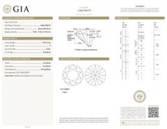 Brilliant 3.09ct Ideal Cut Natural Diamond - GIA Certified