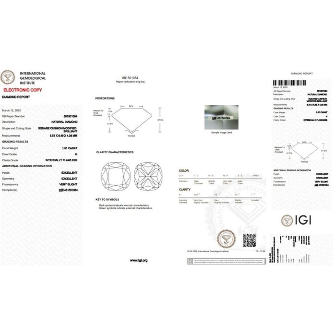 Taglio cuscino Coppia di diamanti Brilliante 3,17ct Doppio Eccellente Taglio Ideale Quadrato Cuscino in vendita