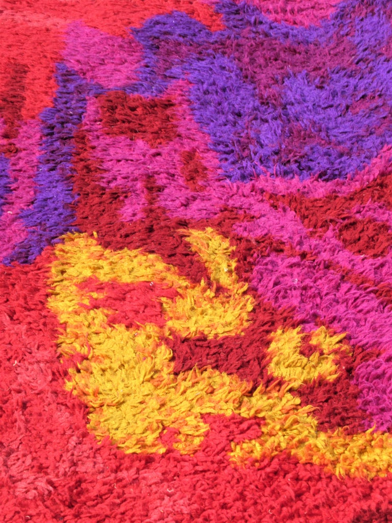 1960's Abstract Modernist Japanese Rug at 1stDibs