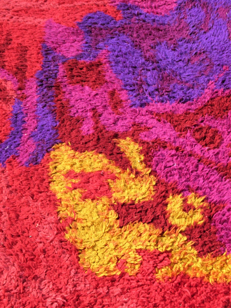 1960's Abstract Modernist Japanese Rug at 1stDibs