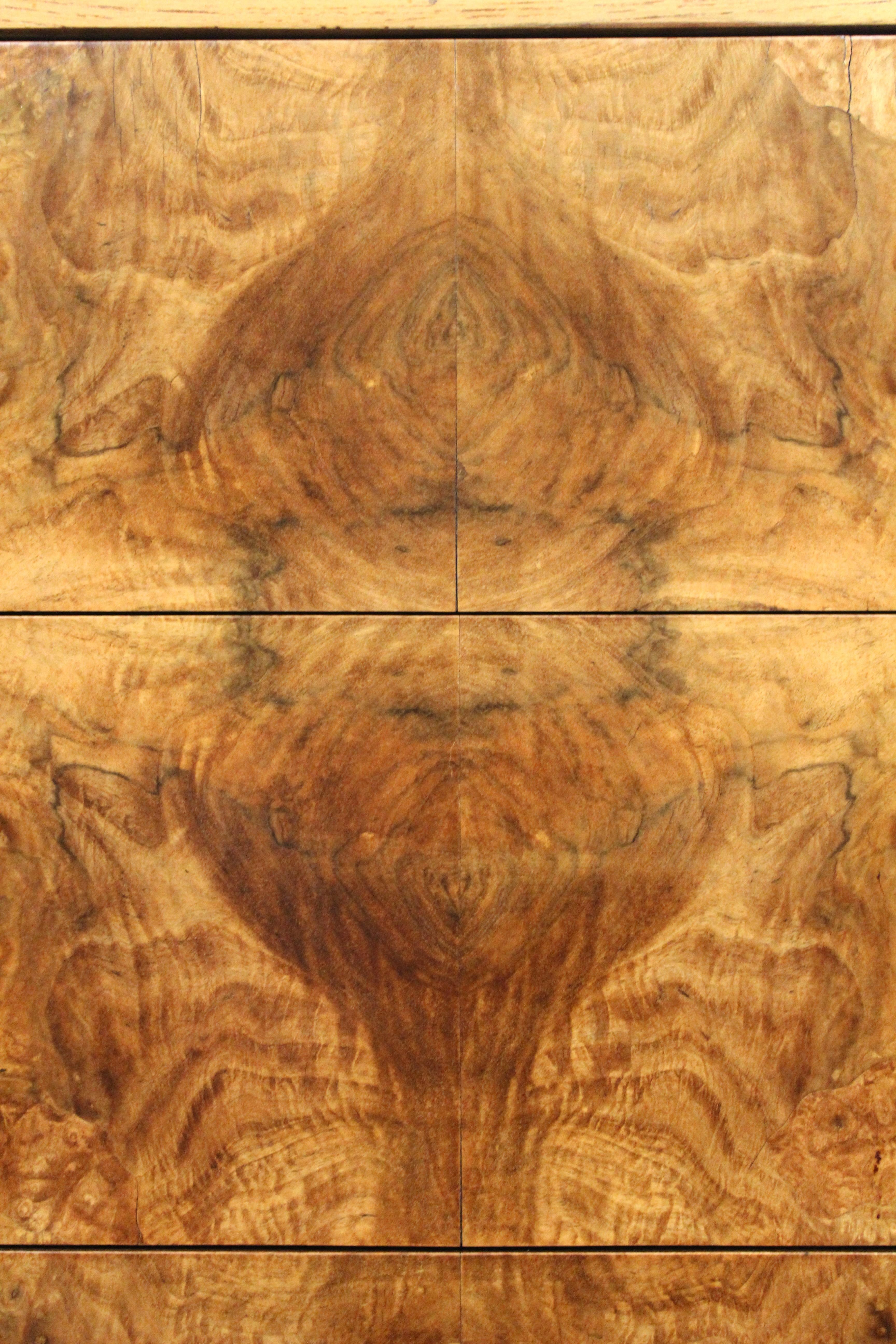 Buffet Art Déco en loupe brillante en vente 5