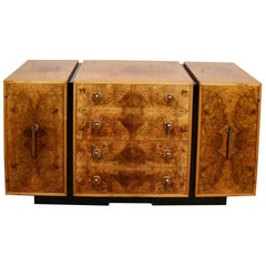 Brilliant Burl Art Deco Buffet