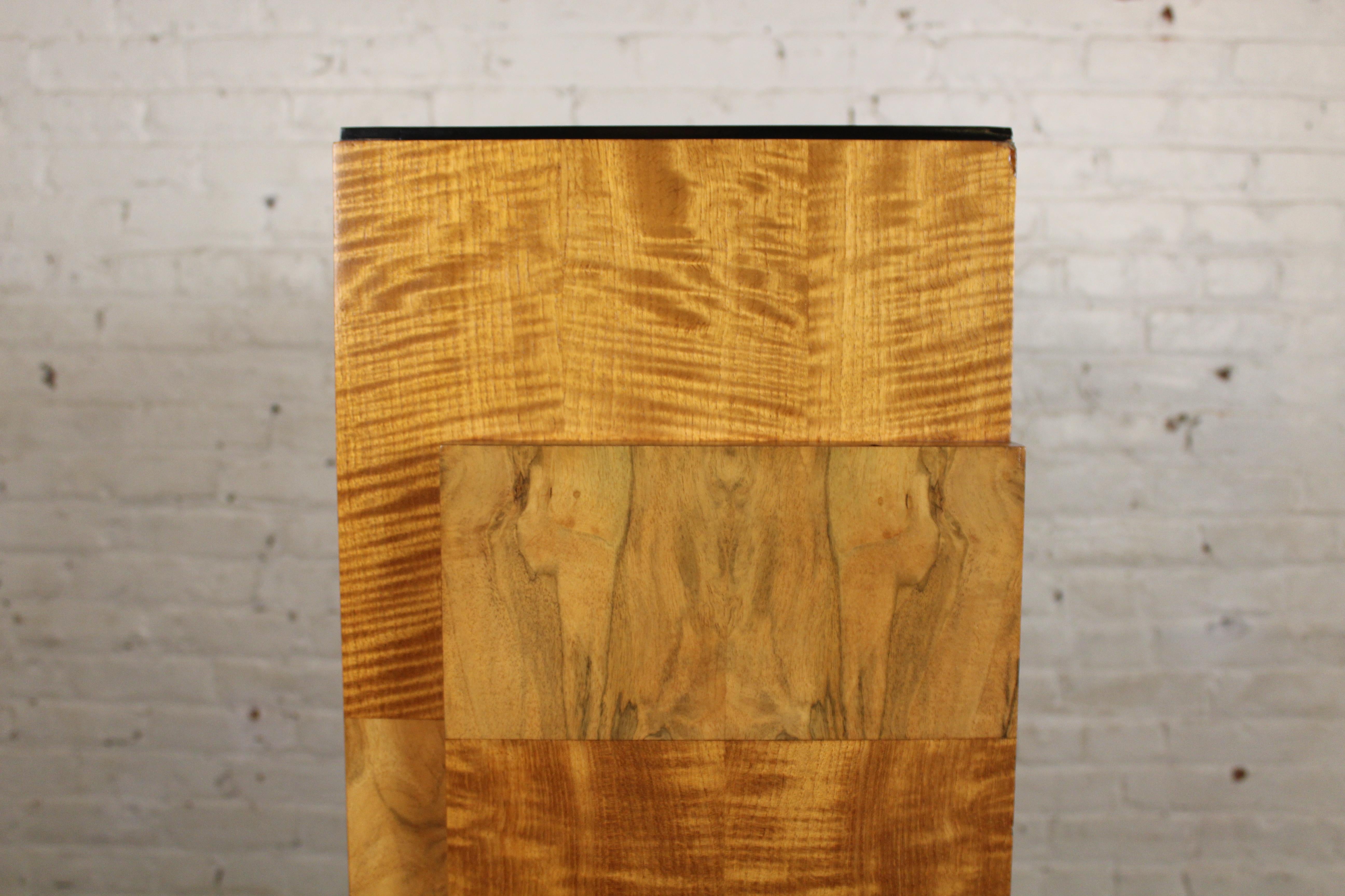 Brilliant Burl Art Deco Display Case For Sale 9
