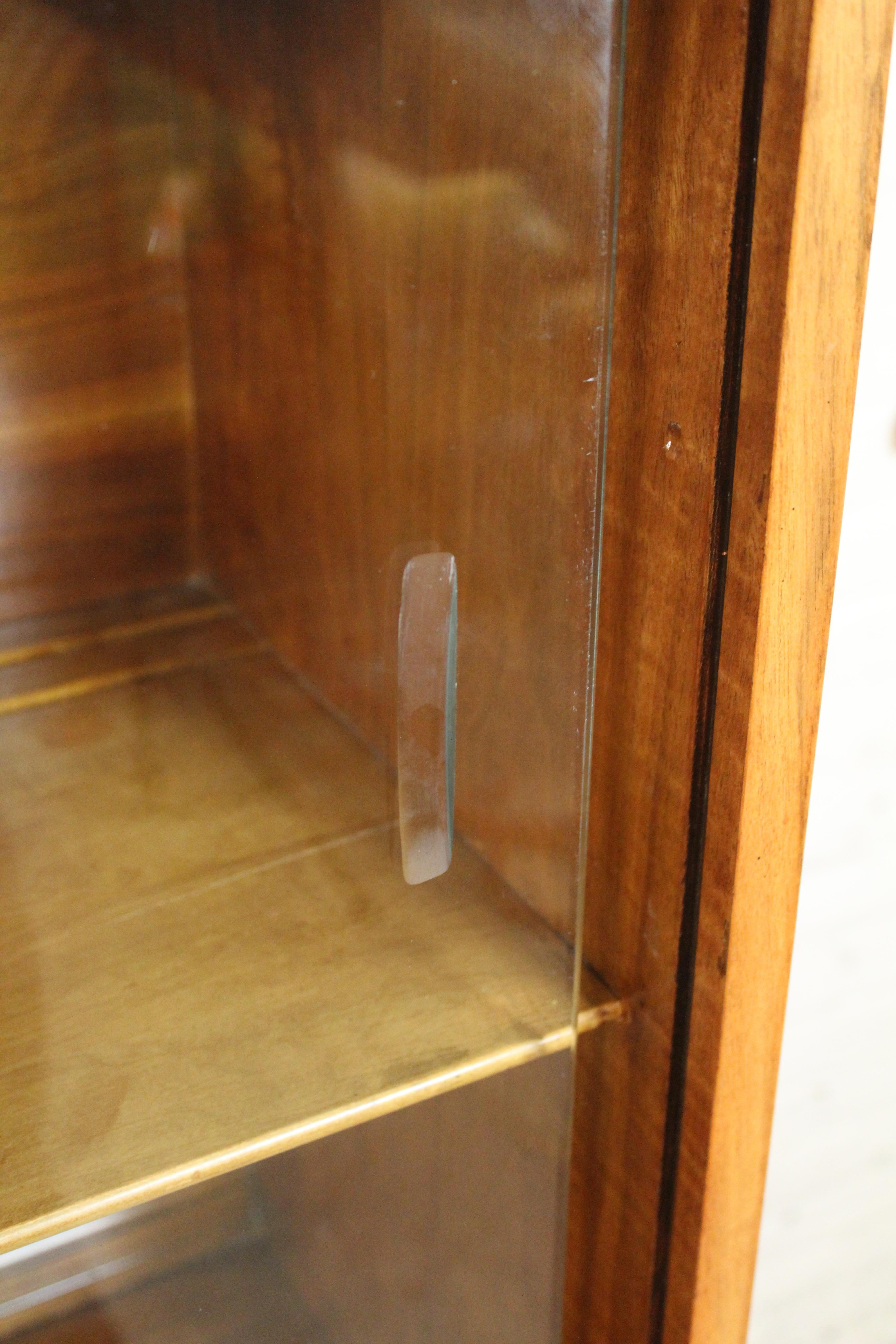 Brilliant Burl Art Deco Display Case For Sale 11