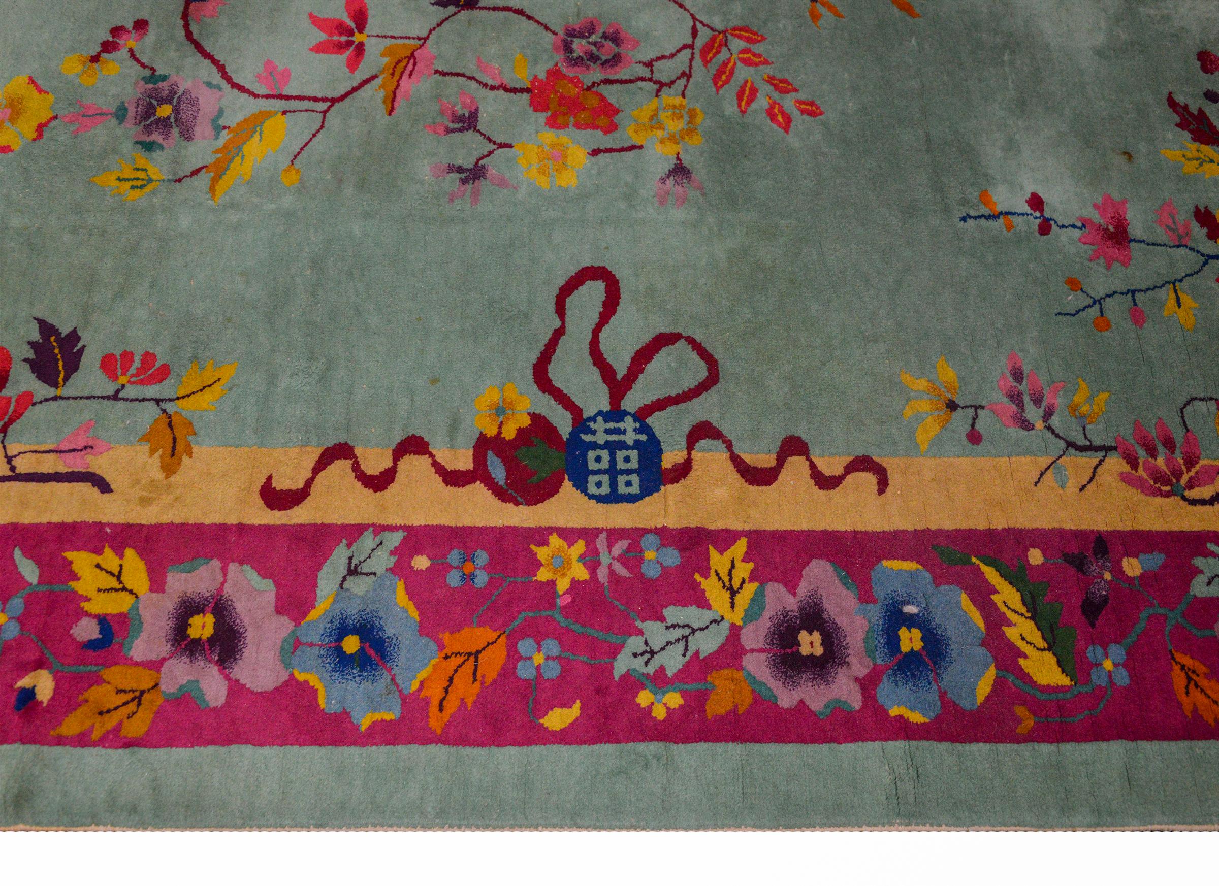 Brilliant Chinese Art Deco Rug For Sale 2