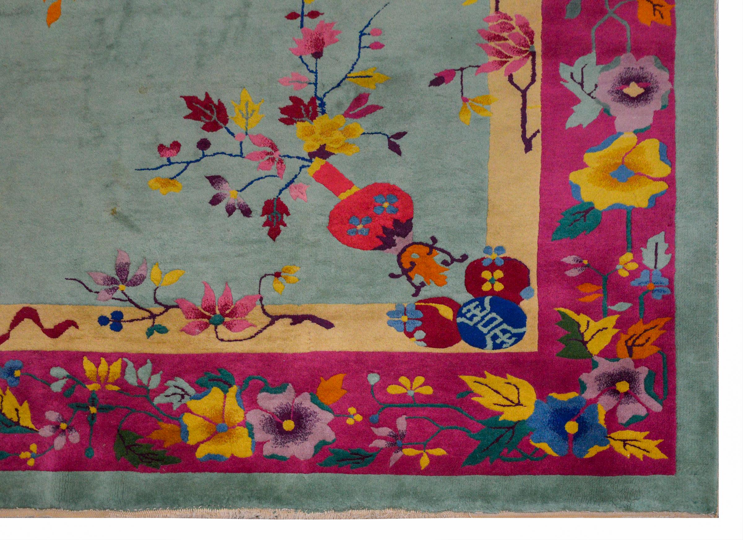 Brilliant Chinese Art Deco Rug For Sale 3