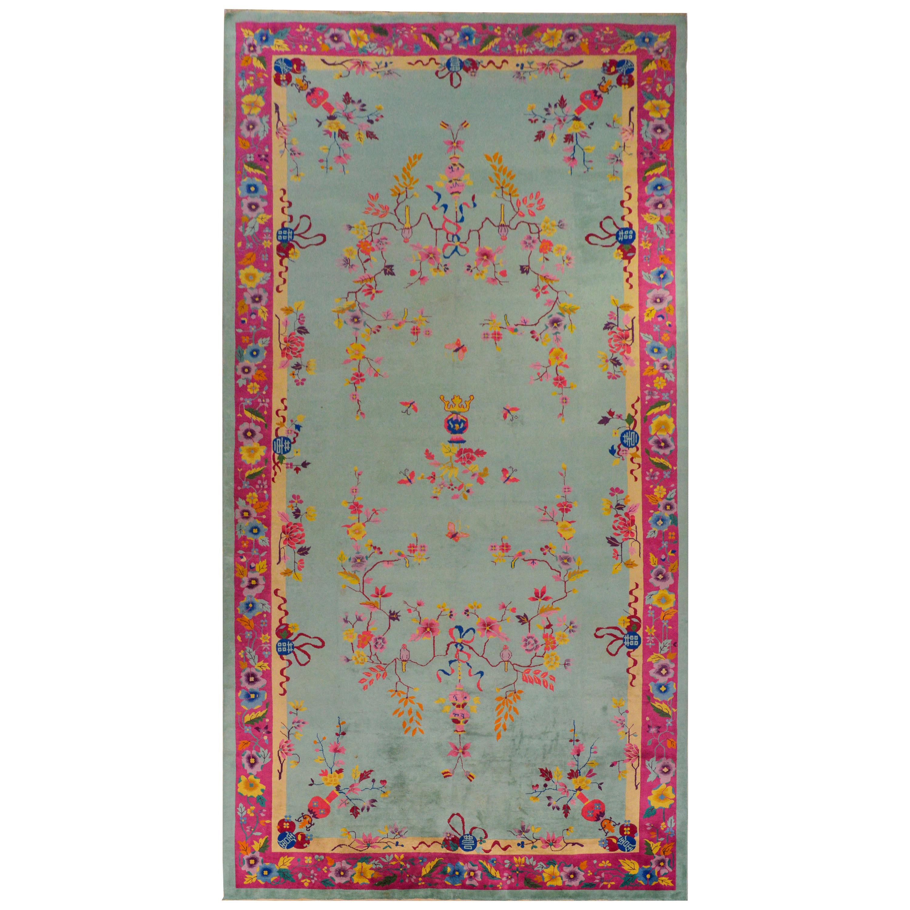 Brilliant Chinese Art Deco Rug For Sale