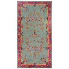 Antique Brilliant Chinese Art Deco Rug