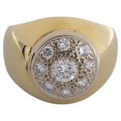 Brilliant cut diamond cocktail ring in 18 carat gold