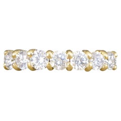 Brilliant Cut Diamond Wedding Band or Stackable Ring in 18ct Yellow Gold