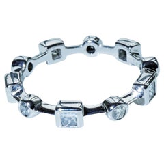 Brilliant Diamond Ring 0.85 ct TW VS Top Design Memoire Style Great Workmanship