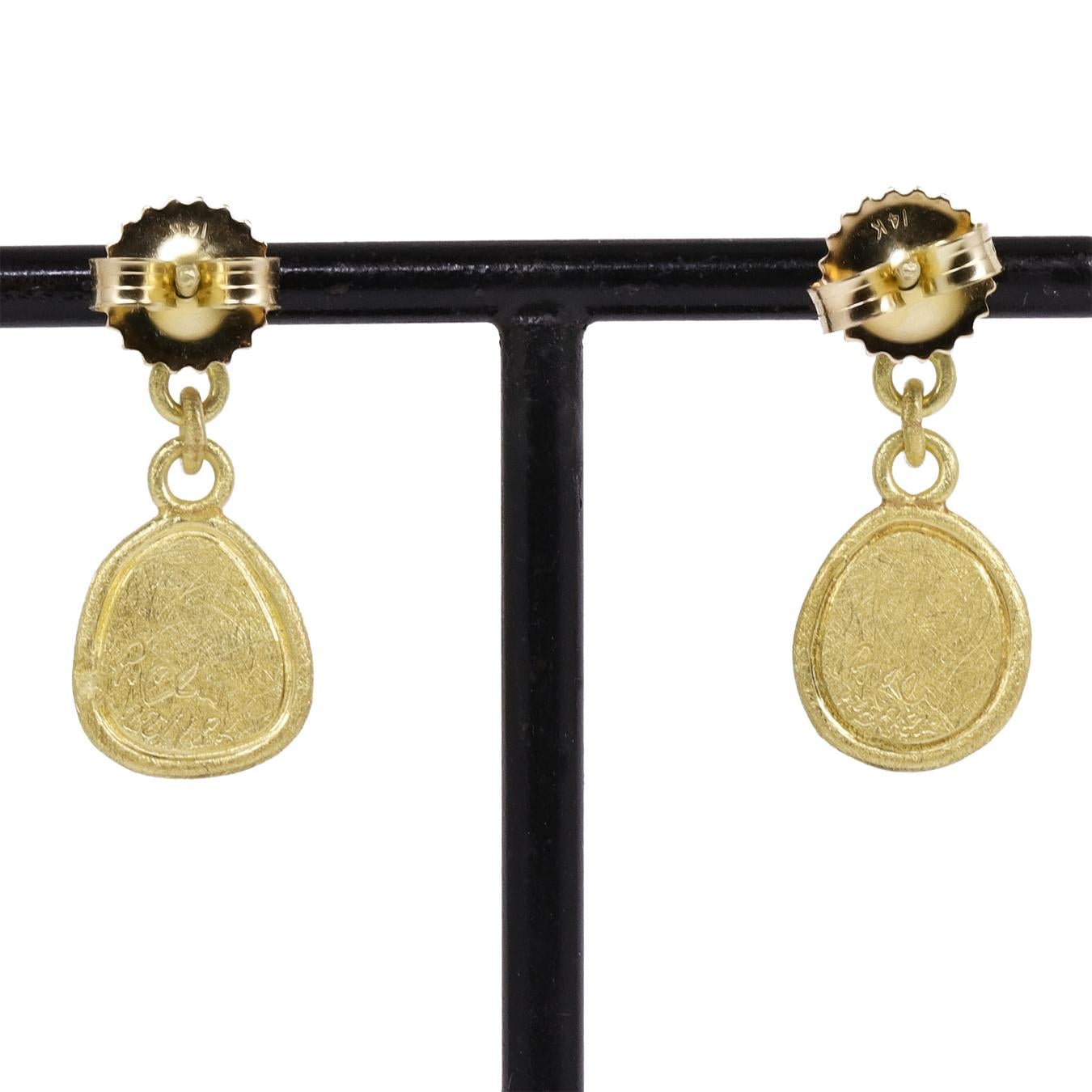 Taille mixte Boucles d'oreilles pendantes en chaîne en or, diamant brillant + diamant brut, Petra Class 2024 en vente