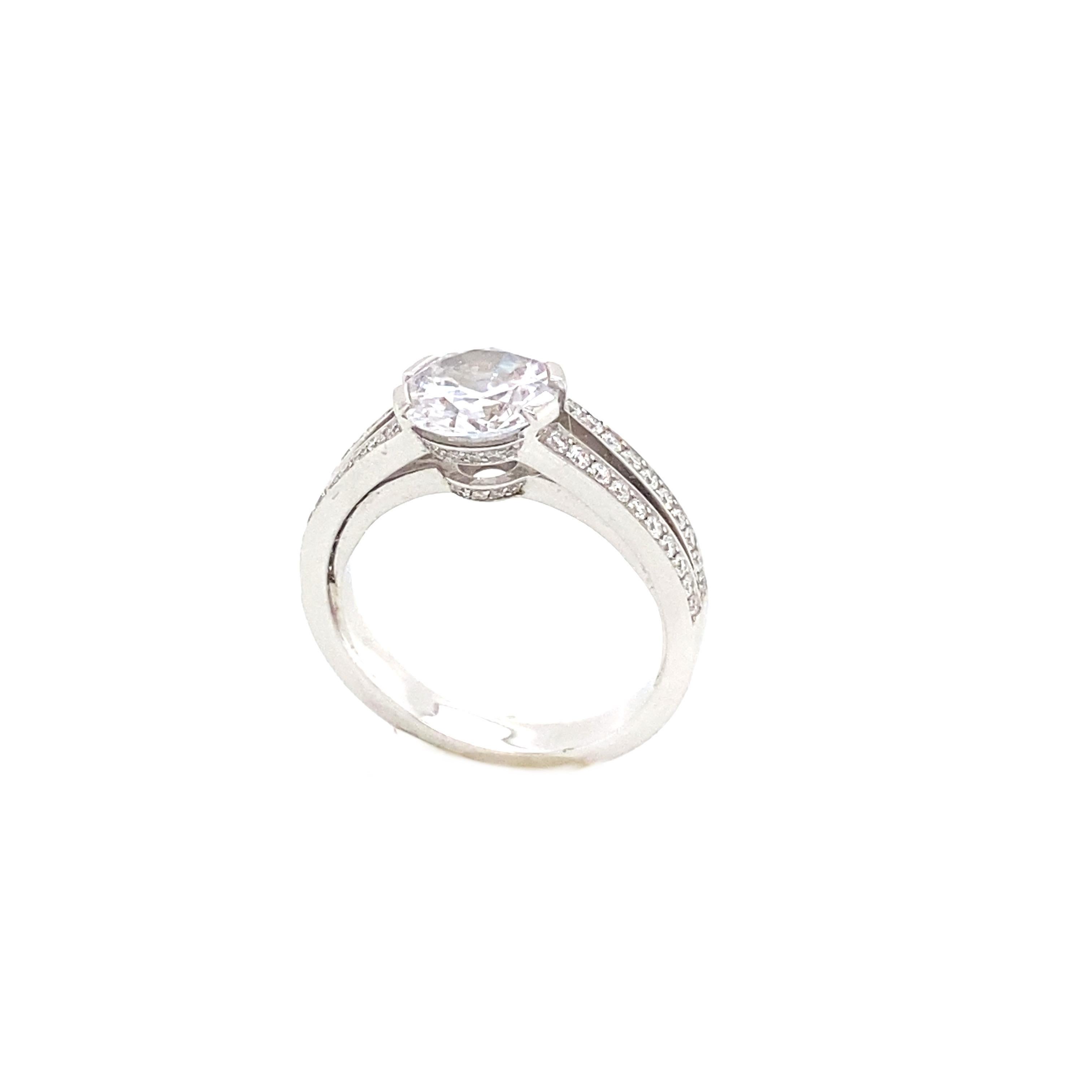 Bague interchangeable en or blanc 18 carats avec diamants brillants Neuf - En vente à Vannes, FR