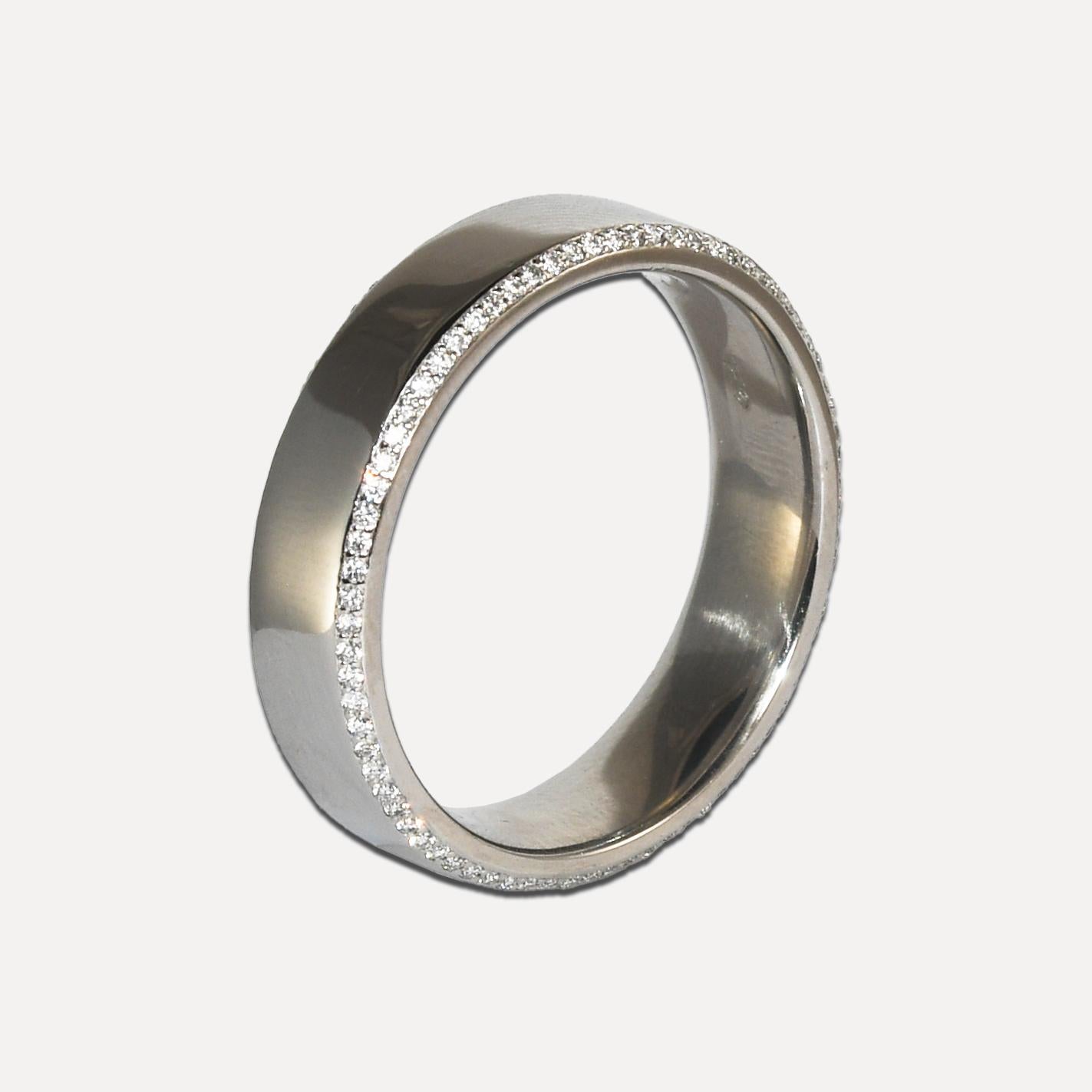 Women's or Men's Brilliant Earth Platinum Diamond Eternity Ring 0.30ct For Sale