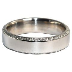 Anillo de eternidad de diamantes en platino Tierra Brillante 0,30 ct