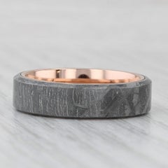 Brilliant Earth Tundra Meteorite Ring 14k Rose Gold Wedding Band Size 9.5 w/ Box