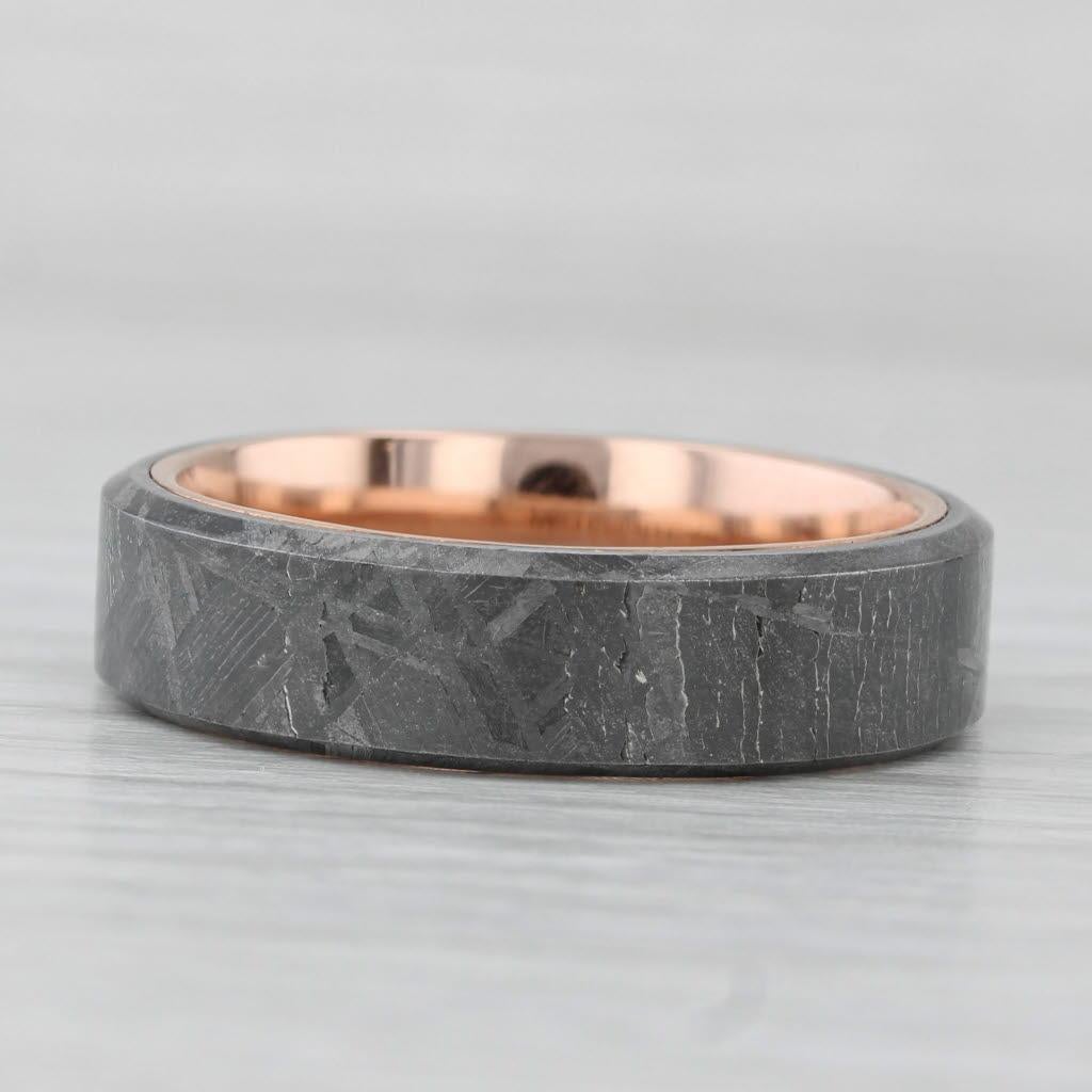 Brilliant Earth Tundra Meteorit Ring 14k Rose Gold Hochzeit Band Größe 9,5 w / Box im Zustand „Gut“ im Angebot in McLeansville, NC