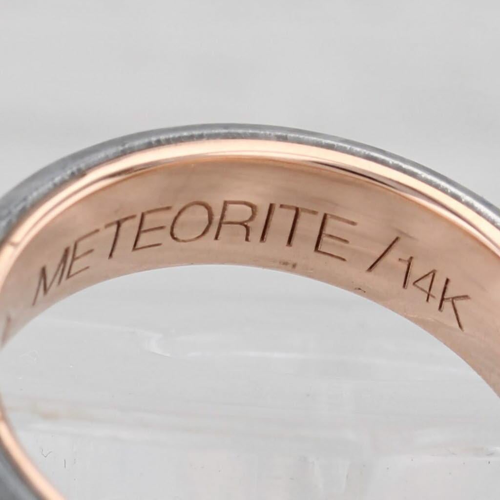 Brilliant Earth Tundra Meteorit Ring 14k Rose Gold Hochzeit Band Größe 9,5 w / Box für Damen oder Herren im Angebot