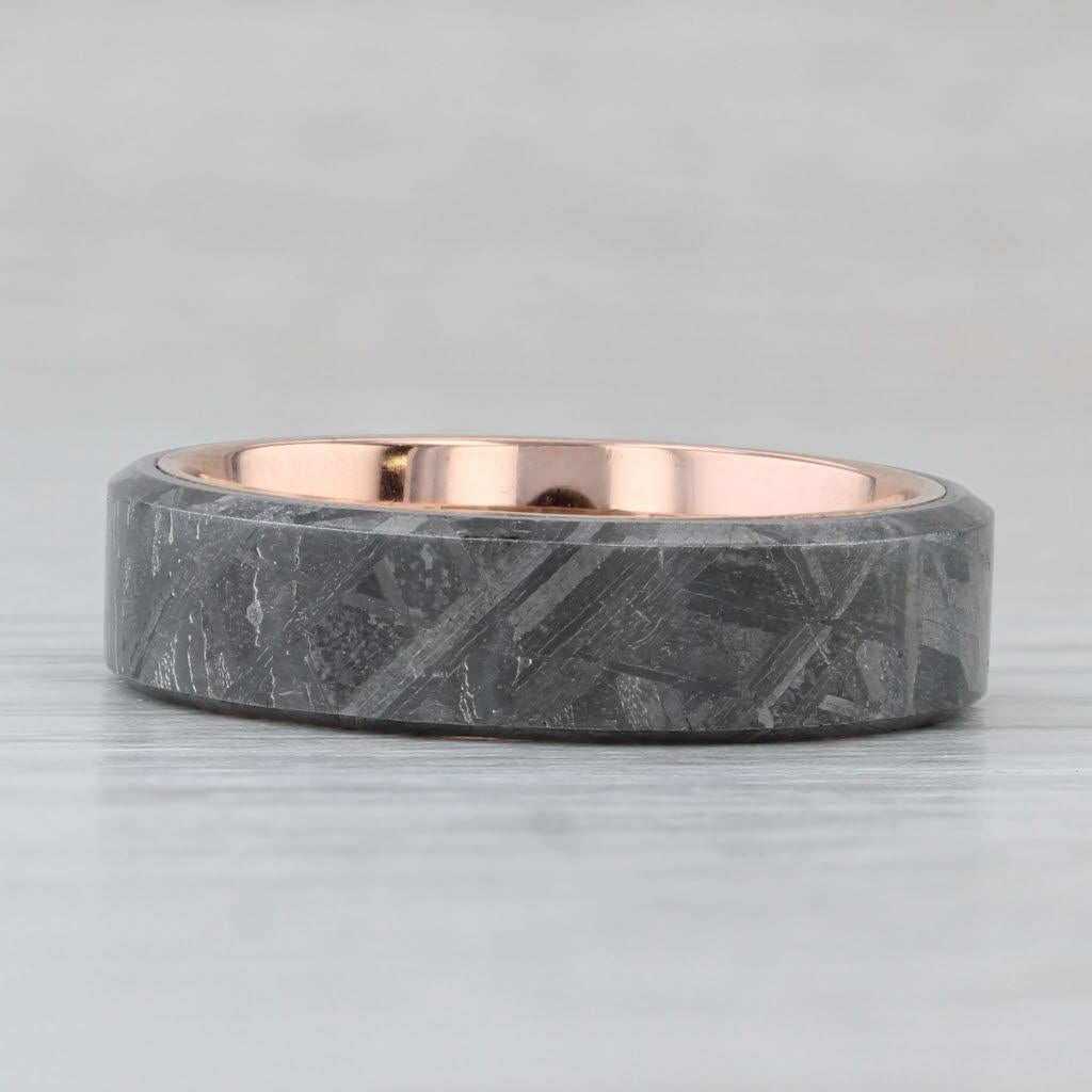 Brilliant Earth Tundra Meteorit Ring 14k Rose Gold Hochzeit Band Größe 9,5 w / Box im Angebot 1