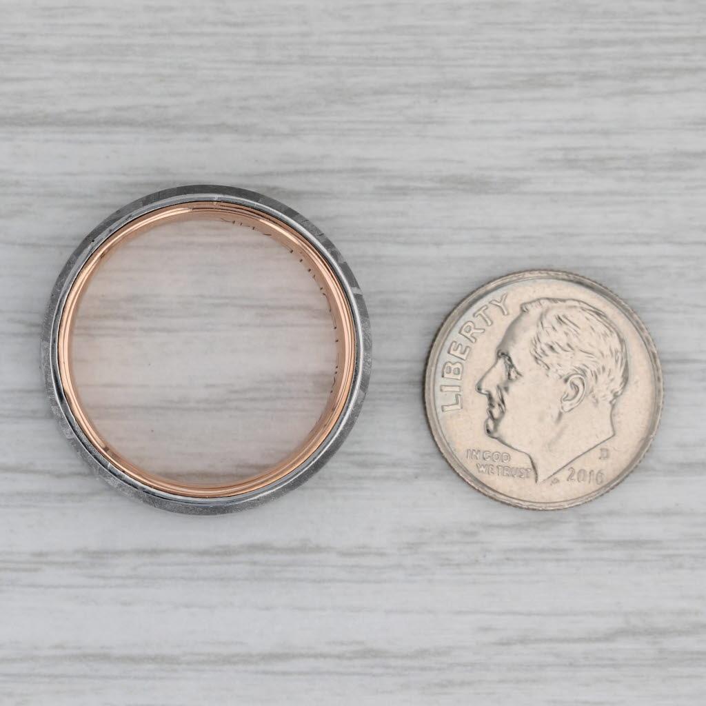 Brilliant Earth Tundra Meteorit Ring 14k Rose Gold Hochzeit Band Größe 9,5 w / Box im Angebot 3
