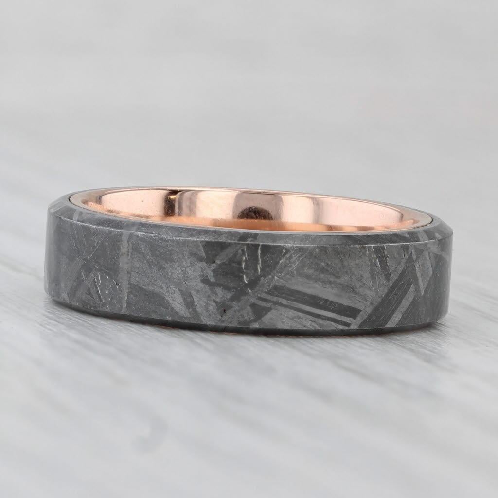 Brilliant Earth Tundra Meteorit Ring 14k Rose Gold Hochzeit Band Größe 9,5 w / Box im Angebot 4