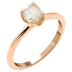 0.76ct Fancy Gray Diamond Engagement Ring