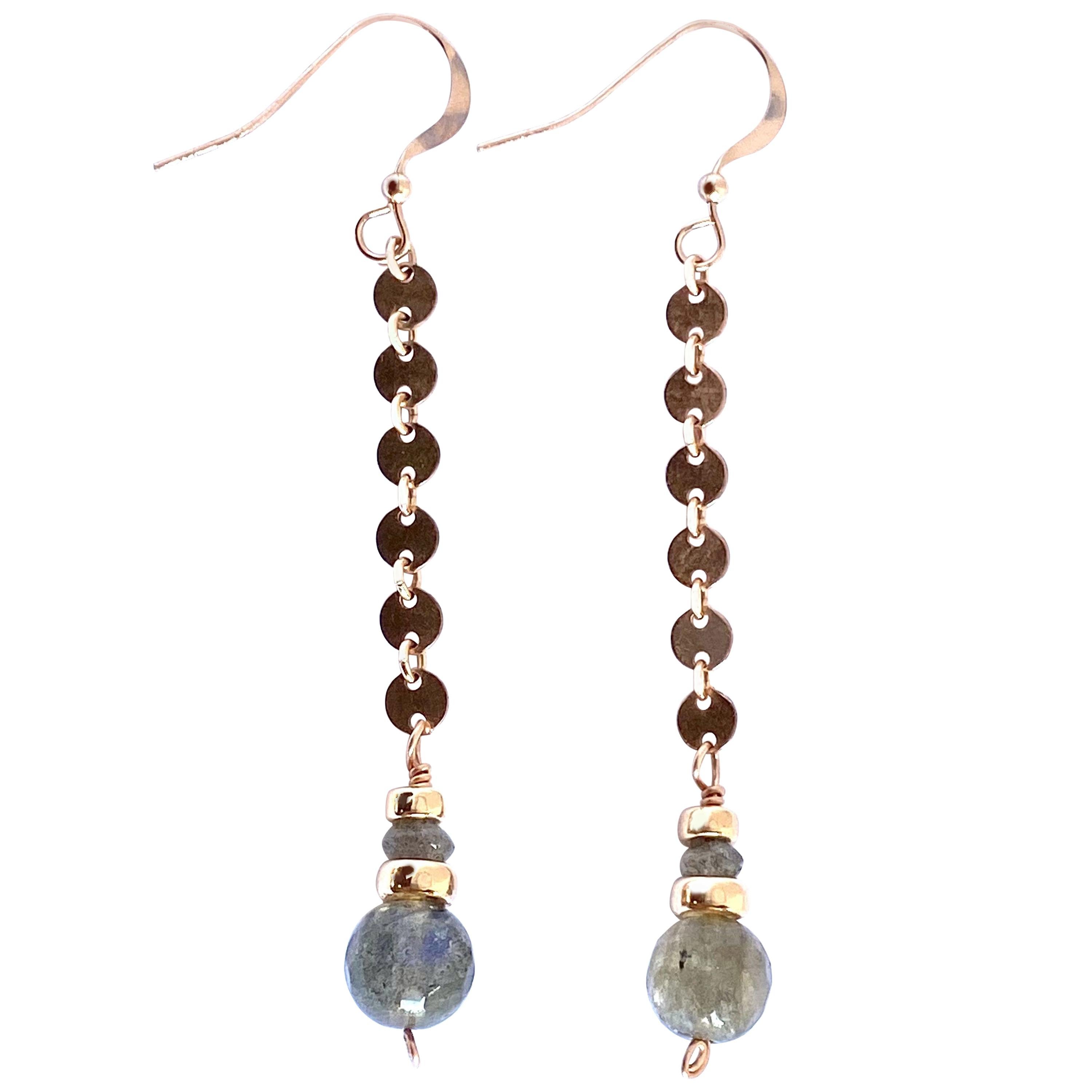 Brilliance Labradorite Earrings For Sale