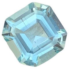 Brilliant Natural Loose Aquamarine Gemstone 1.60 Carats Aquamarine Rings