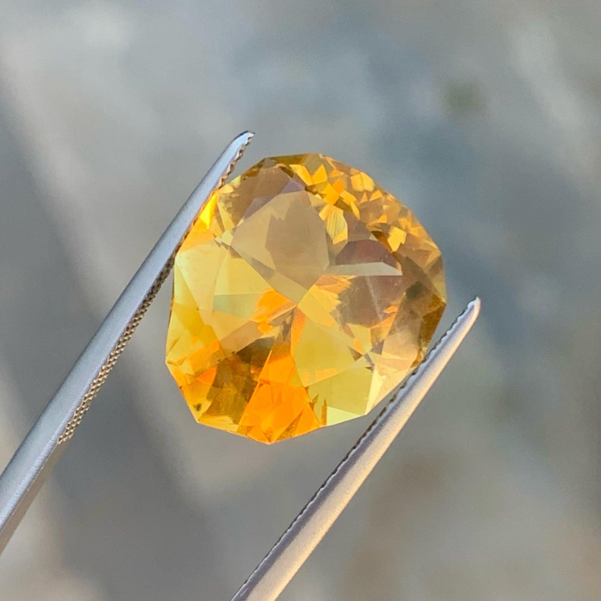 Brilliant Natural Orange Yellow Citrine, Available for sale at whole sale price natural high quality 8.05 Carats Loupe Clean Clarity Loose Citrine From Brazil.

Product Information:
GEMSTONE TYPE: Brilliant Natural Orange Yellow Citrine
WEIGHT: 8.05