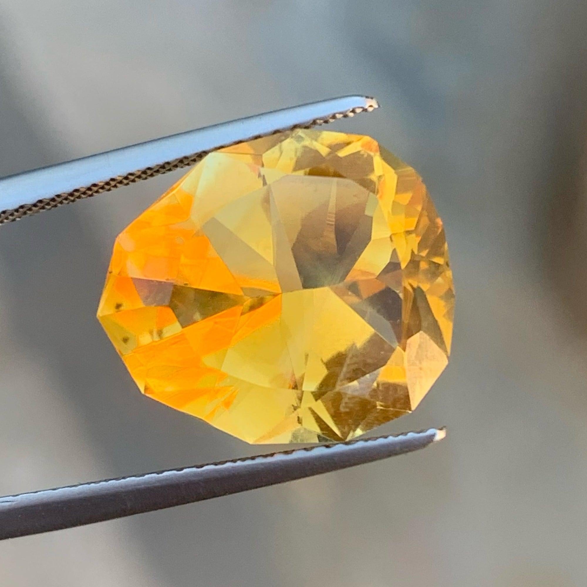 natural orange citrine