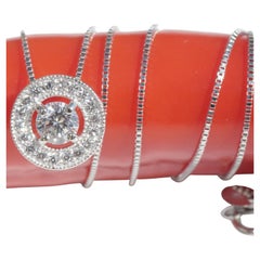 Brillant-Halskette 0,375 ct TW VS-SI Platin Brilliante und Grace 46 cm Kette