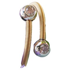 Brilliant Ring Ivy Gold Wire Wrapping German Precision Work Silhouette Pforzheim