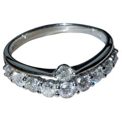 Brilliant Ring Platinum 1 ct W VS perfect Brilliance great V Design